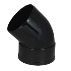 Solvent Weld Single Socket Bend 135Deg 110Mm - Black