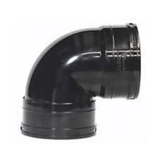 Solvent Weld Double Socket Tight Bend 90Deg 110Mm - Black