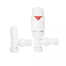 15mm Angled Trv & Lockshield Pack White