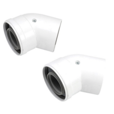 Worcester 100Mm 45Deg Flue Bend (Pair)